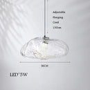 lustre en verre design nuage pour un intérieur créatif