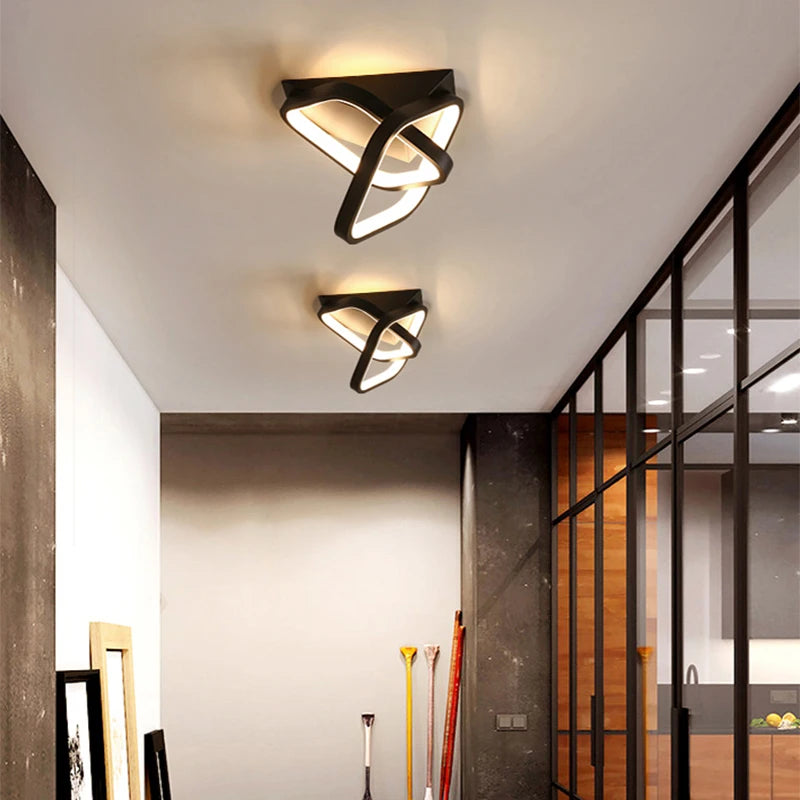 Moderne Led allée lumière plafonniers vestiaire couloir balcon Foyer plafonnier acrylique décoration maison lustre Luminaire