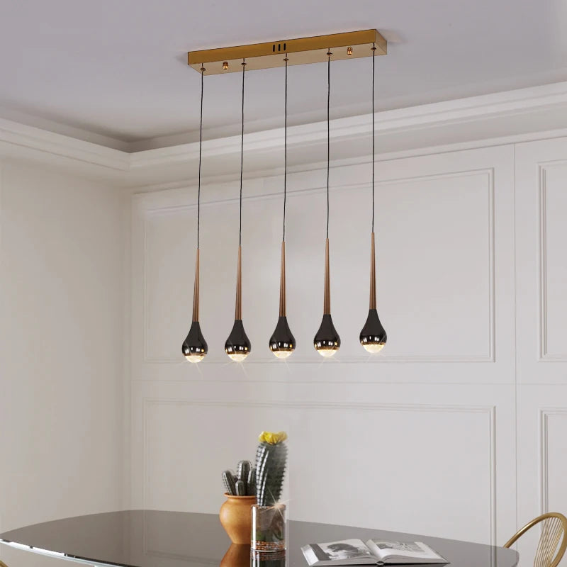 lustre moderne design luxe pour villa duplex - vue 4 sur 14