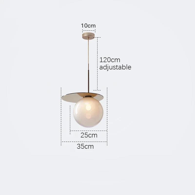 suspension moderne en verre teinté pour décoration intérieure - vue 11 sur 11