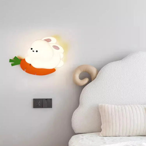 applique murale lapin mignon pour chambre enfant chaleureuse et moderne - vue 5 sur 8