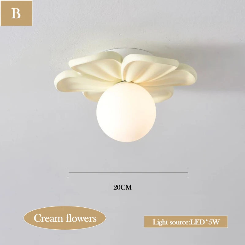 lustre moderne à pétales pour chambre d'enfant - vue 7 sur 17