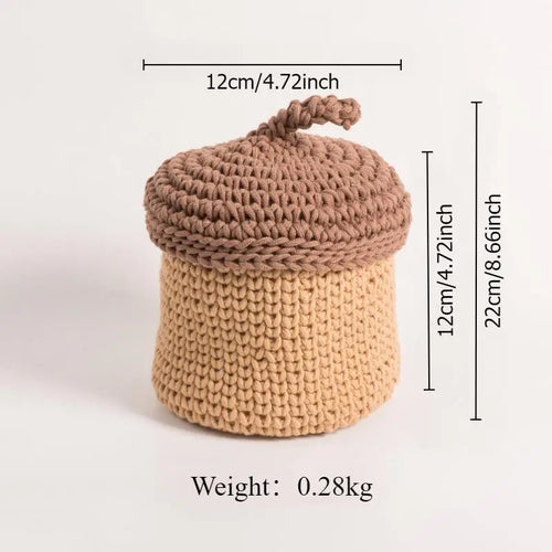 panier de rangement en corde de coton pour plantes et décorations - vue 9 sur 9