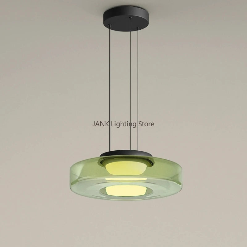 Suspension en verre minimaliste design style italien