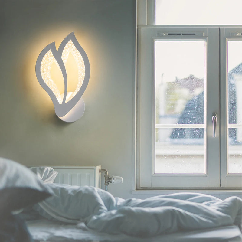 Lampe de applique murale LED moderne nordique minimaliste salon chambre chevet éclairage intérieur applique murale LED lumière décoration lampe luminaires pour la maison
