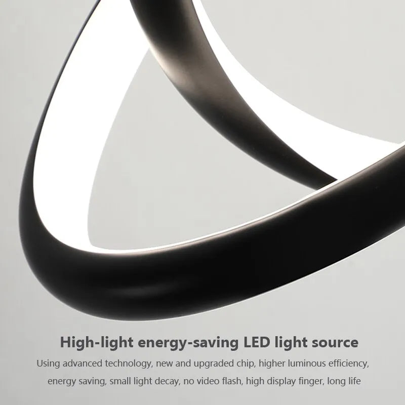 lampe led suspendue moderne décor intérieur idéale chambre - vue 8 sur 8