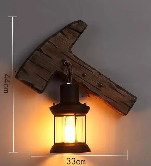 appliques murales led en bois style industriel pour décoration - vue 20 sur 21