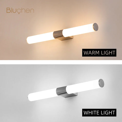 applique murale led moderne en acier inoxydable design nordique - vue 5 sur 7