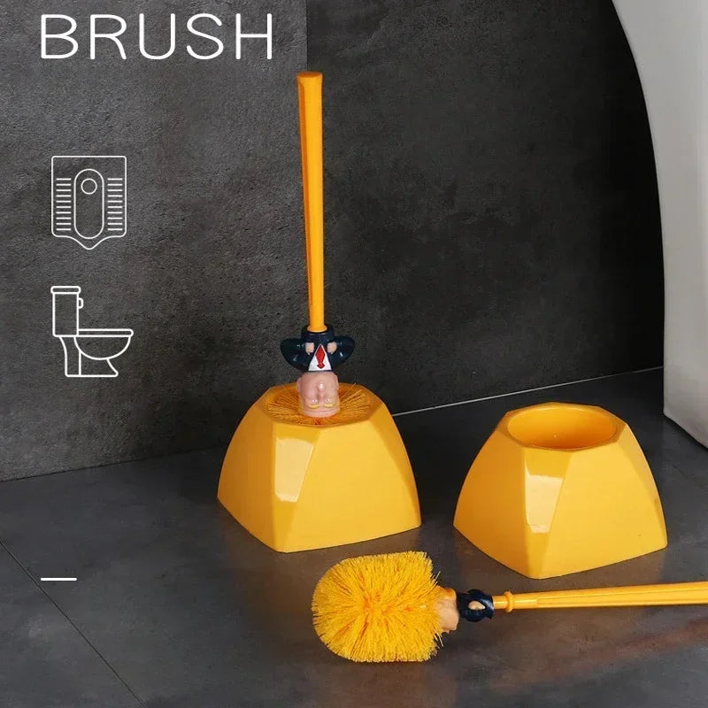 fournitures de toilette trump brosse de nettoyage amusante et pratique