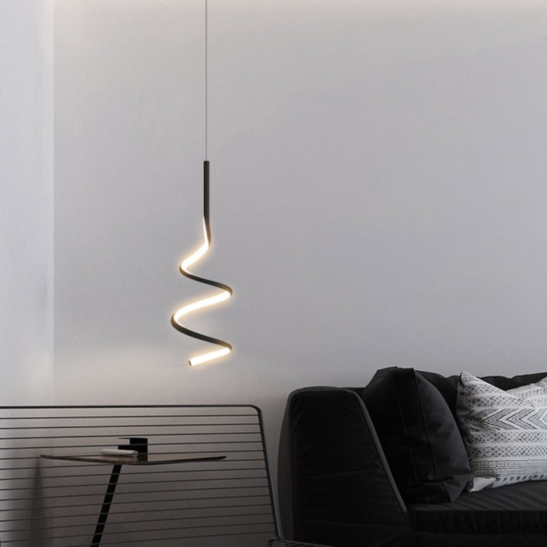 pendant light Polino minimalist wave LED design