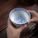 Bol porcelaine jingdezhen motif dragon chinois ramen soupe