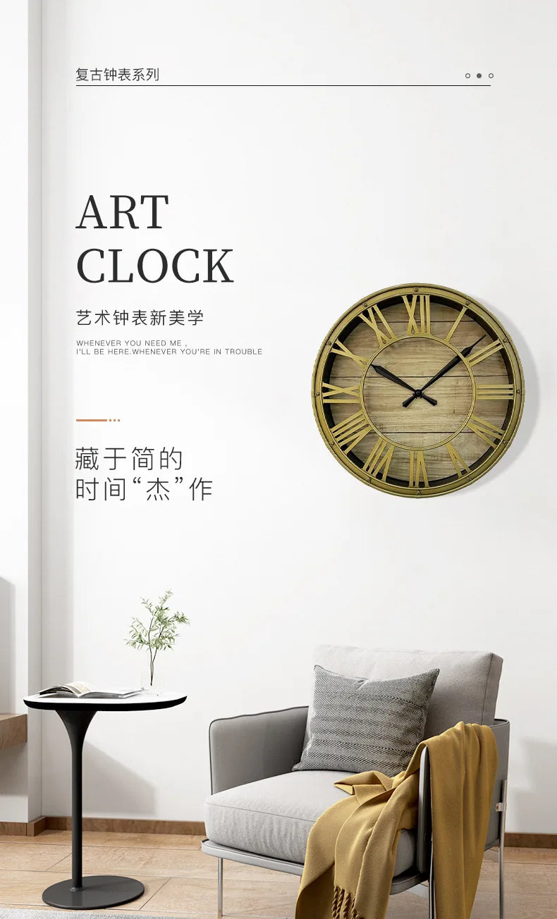 Horloge Murale Vintage Howard Miller Années 70 - Métal Argenté Design Minimaliste