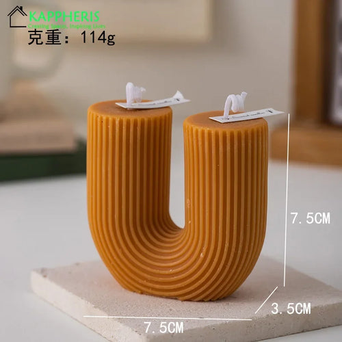 bougies parfumées en forme de u lot de cadeaux pour invités décoratives - vue 9 sur 10