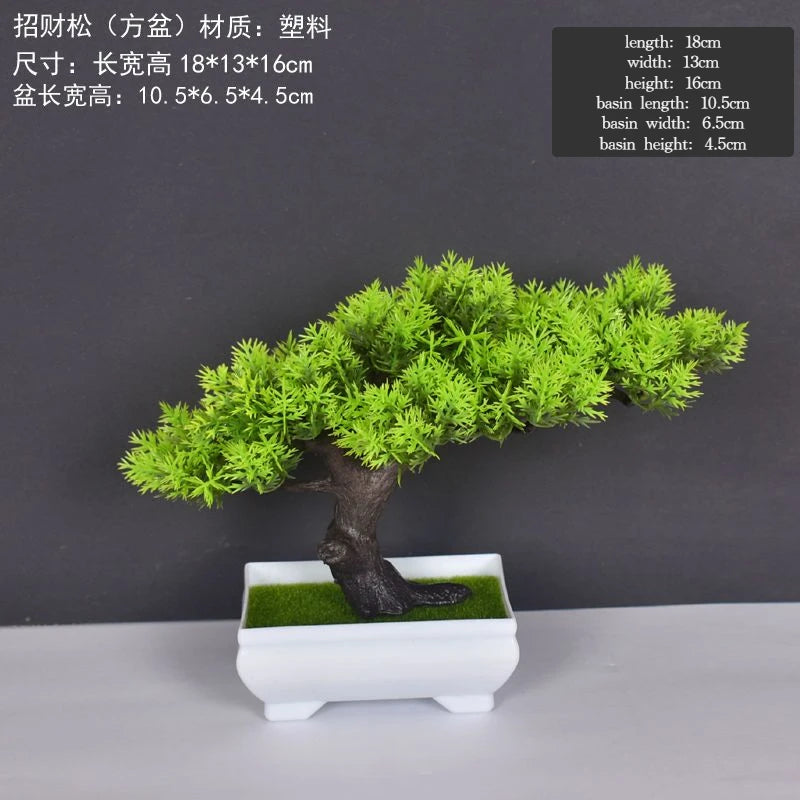 plante artificielle bonsaï en plastique pour décoration intérieure - vue 8 sur 41