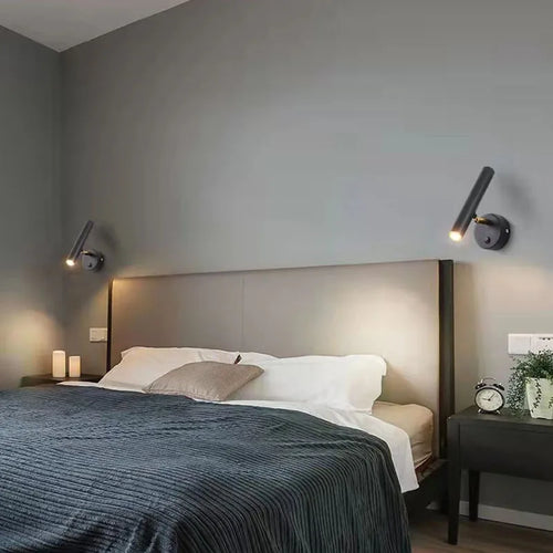 Applique murale led rotative moderne pour lecture et relaxation - vue 4 sur 8