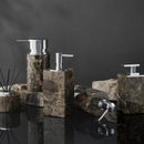 accessoires de salle de bain en marbre naturel ensemble luxe