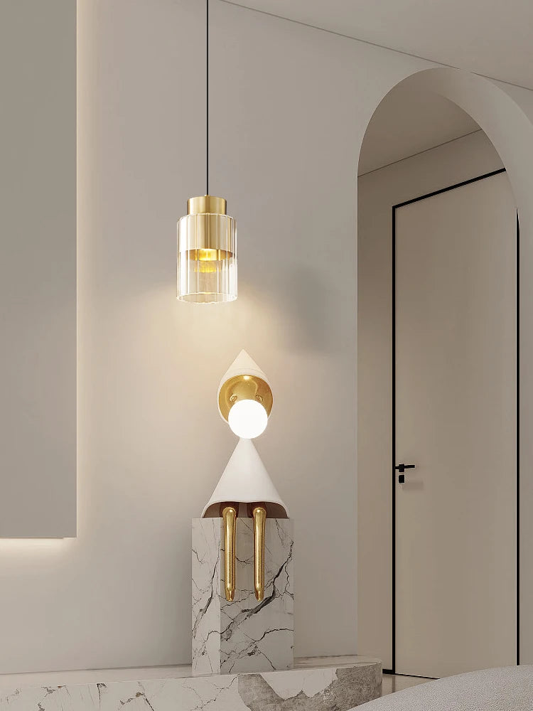 suspension moderne en cuivre pour décoration intérieure élégante - vue 5 sur 8
