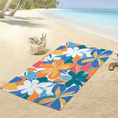 serviette de plage microfibre motifs floraux séchage rapide