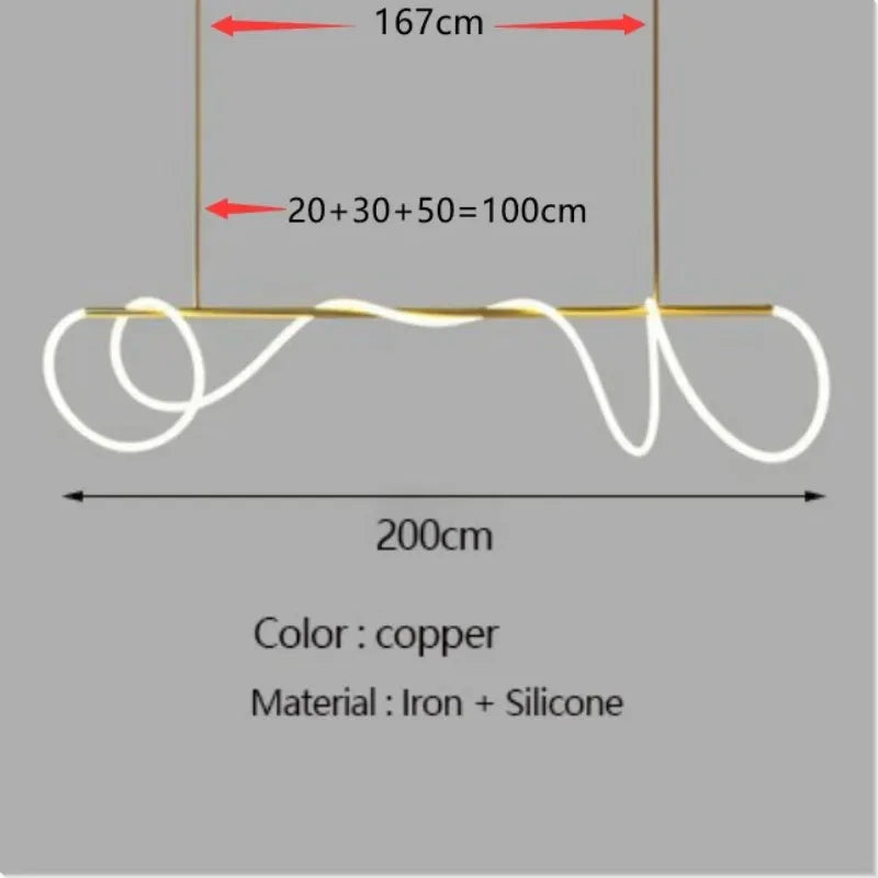 lustre design nordique à led intensité variable pour intérieur