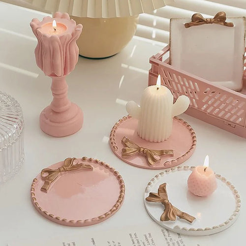 moule en silicone pour bougies diy et chandeliers tulipes créatifs - vue 3 sur 7