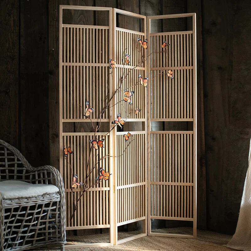 nouveau paravent en bois massif style zen japonais ancien