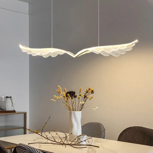 lustre nordique de luxe ailes artistiques éclairage intérieur