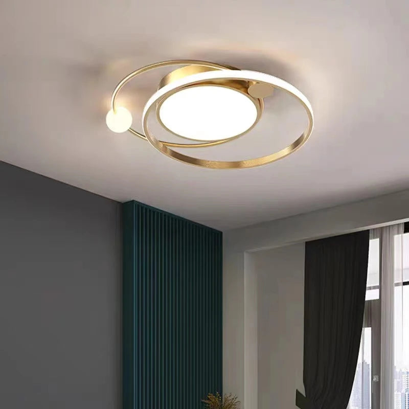 Lustre Led moderne pour chambre salon cuisine étude plafonnier ménage nordique atmosphère créative luminaire