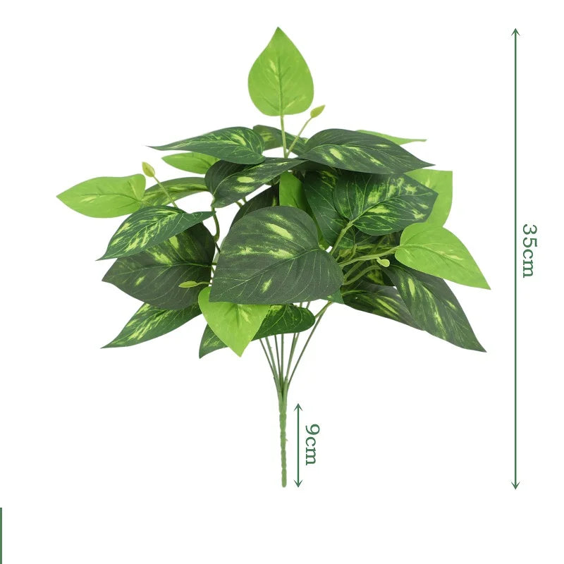 feuilles de bambou dieffenbago en soie pour décoration élégante - vue 25 sur 32
