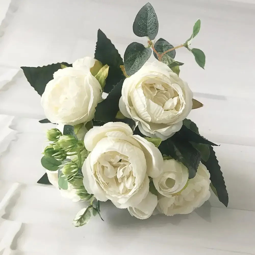 petit bouquet de fleurs artificielles pour décoration printanière et mariage - vue 24 sur 37