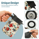 Théière isotherme vintage motif floral acier inoxydable infuseur