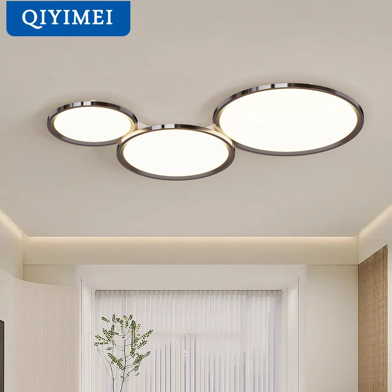 Plafonnier ultraminces LED moderne pour salon salle à manger chambre couloir allée projecteur