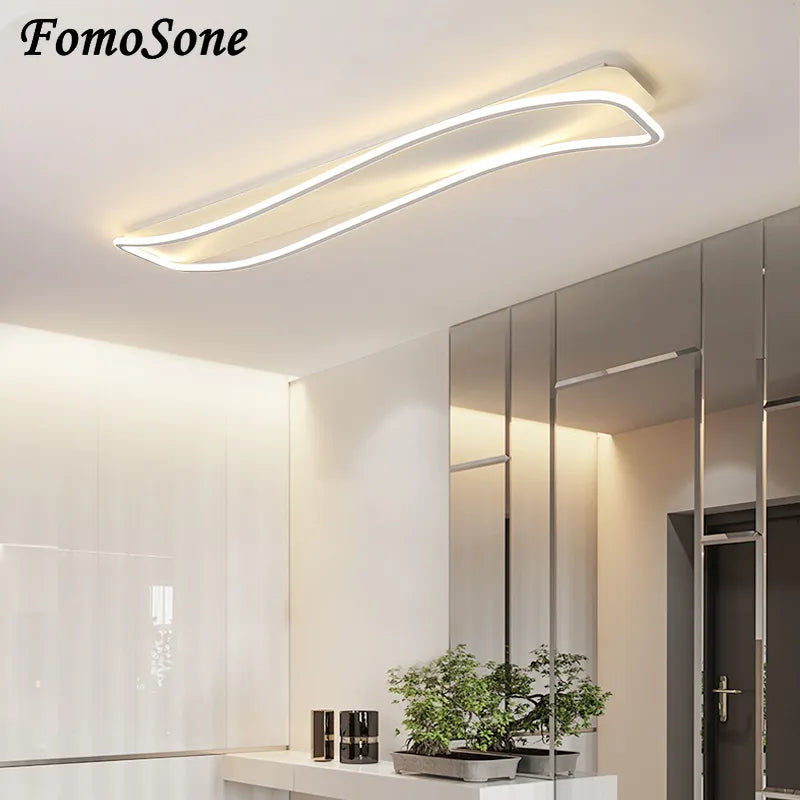 Lustre LED moderne intérieur salon chambre allée - vue 4 sur 22