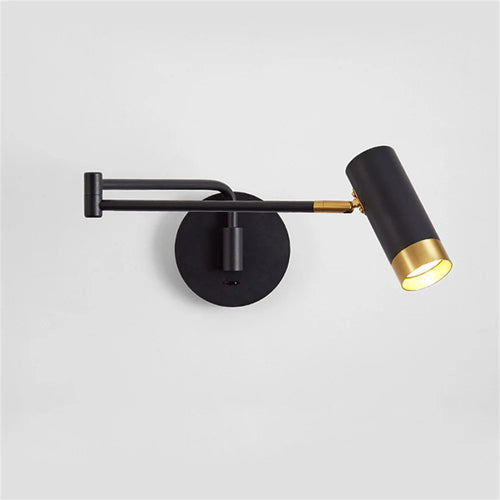 applique murale led pivotante avec interrupteur et bras flexible - vue 2 sur 8