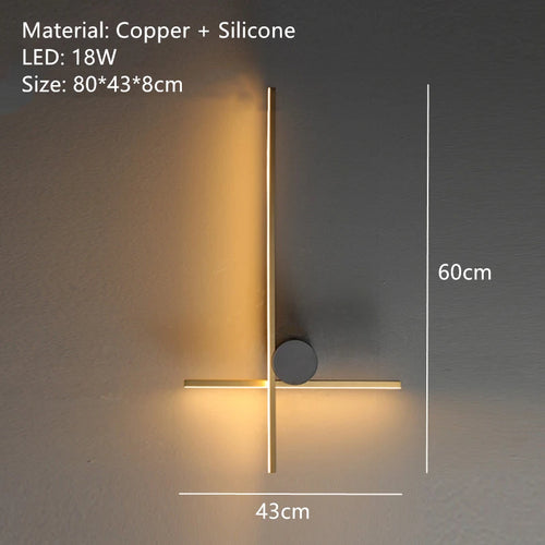 applique murale led moderne en laiton montage en surface - vue 12 sur 14