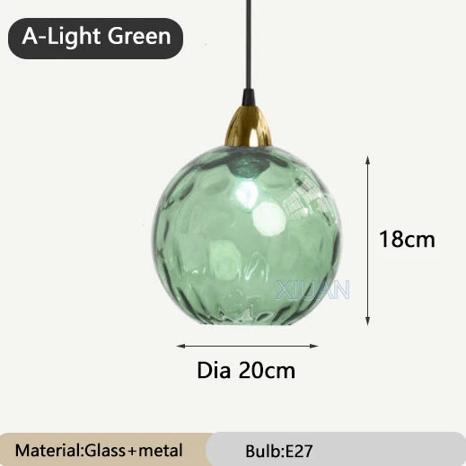 lustre en verre coloré lumineux pour restaurant - vue 11 sur 25
