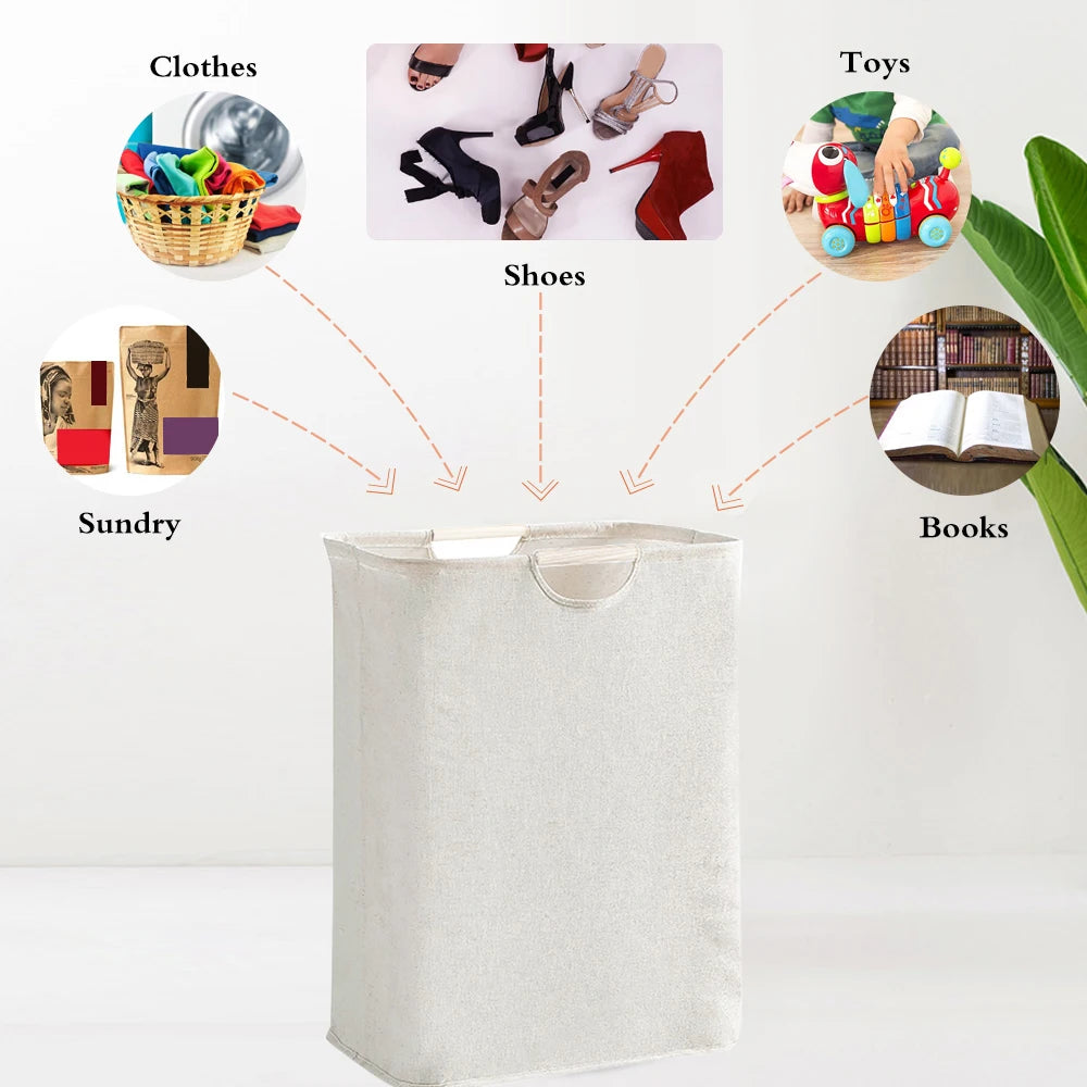 panier de rangement portable pour linge et objets divers - vue 4 sur 10