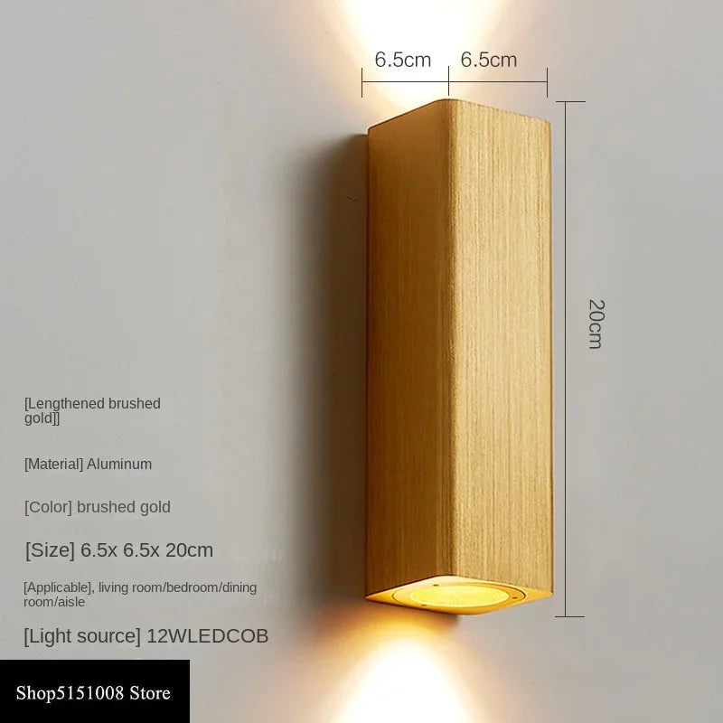 applique murale led modernes pour éclairage de fond intérieur - vue 12 sur 15