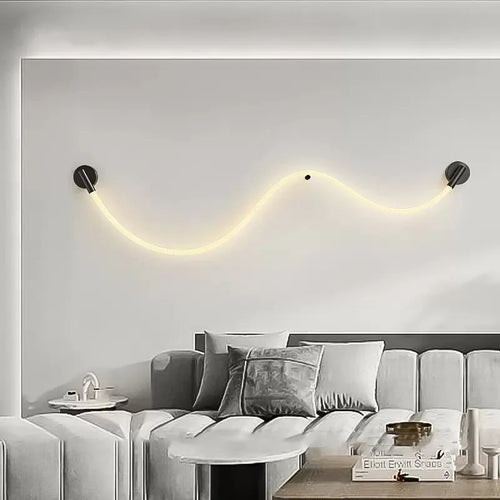 applique murale led en silicone et acier inoxydable pour intérieur - vue 4 sur 10