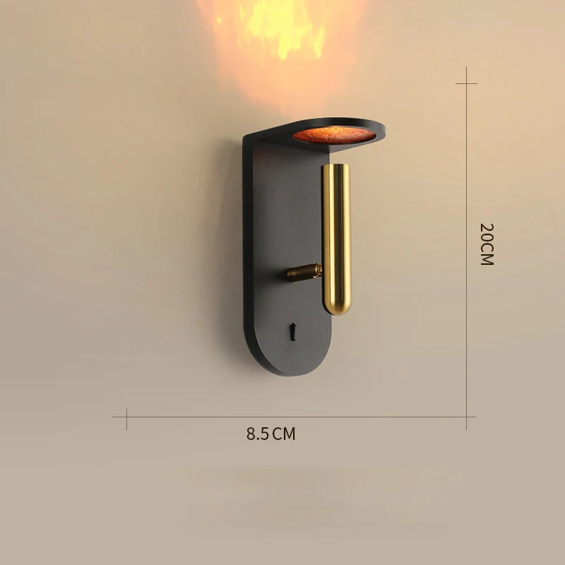 lustre led minimaliste post-moderne flamme décoratif luxueux