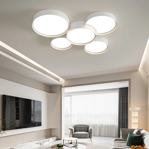 lustre led moderne pour éclairage intérieur décoratif - vue 2 sur 12