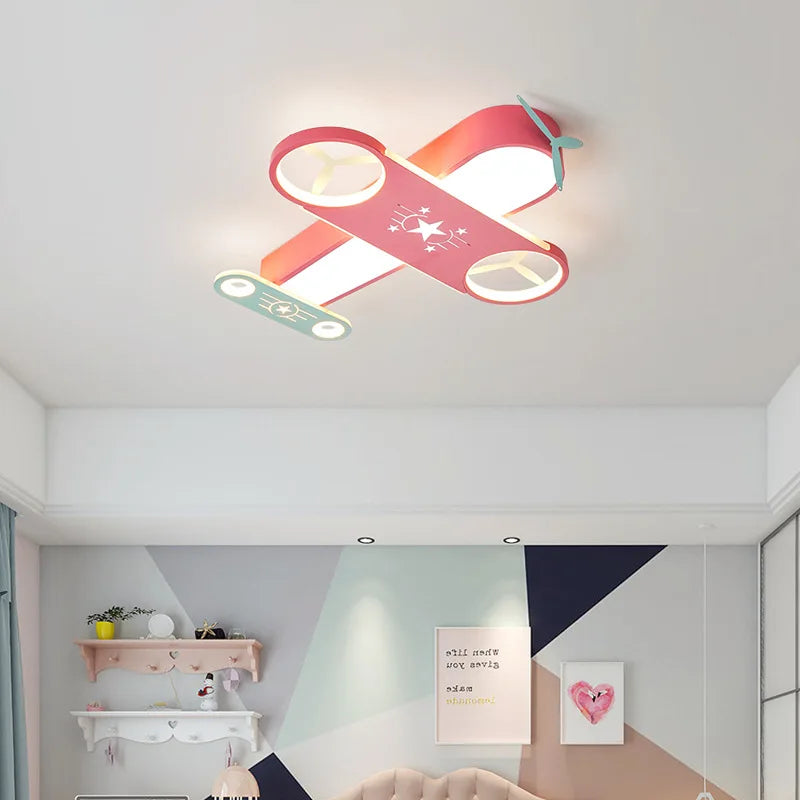 lustre moderne led en forme d'avion pour éclairage intérieur - vue 6 sur 8