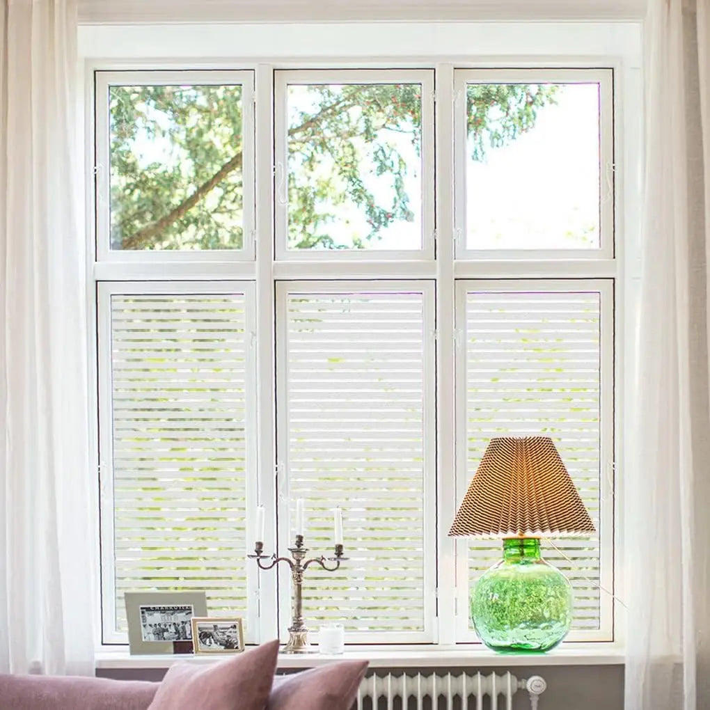 Film décoratif dépoli rayures protection uv pour vitres - vue 2 sur 6