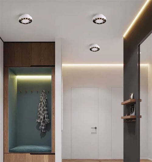 Plafonnier spot anneau led anti-éblouissement monté sur surface pliable - vue 3 sur 10