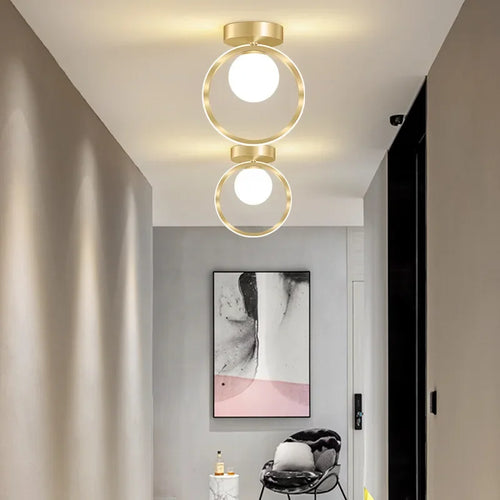 plafonnier led moderne en verre pour décoration intérieure et éclairage - vue 4 sur 10