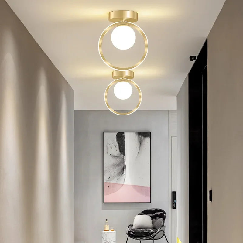 plafonnier moderne en verre pour éclairage intérieur décoratif - vue 5 sur 10