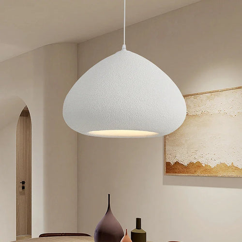 Handmade Wabi-Sabi Restaurant Pendant Light Nordic Cream Style Bar Table Lamp Designer Bedroom Lighting Deco LED Loft Chandelier - vue 2 sur 11