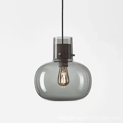 suspension en verre fumé pour décoration moderne et élégante