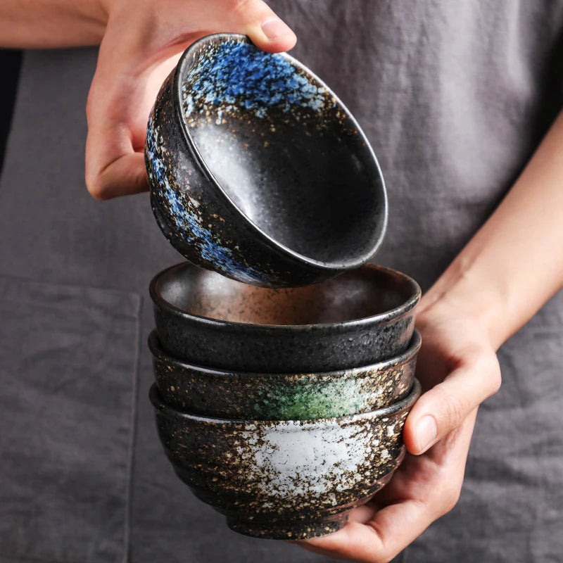 bol céramique forme corne style japonais 5 pouces - vue 5 sur 7