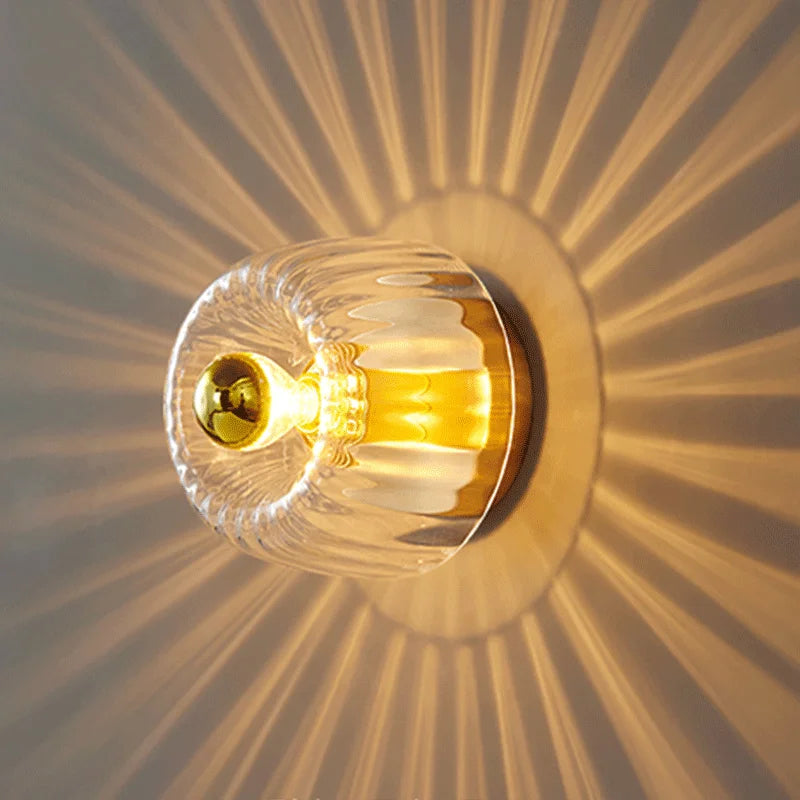 applique murale en verre pour décoration intérieure moderne - vue 7 sur 8