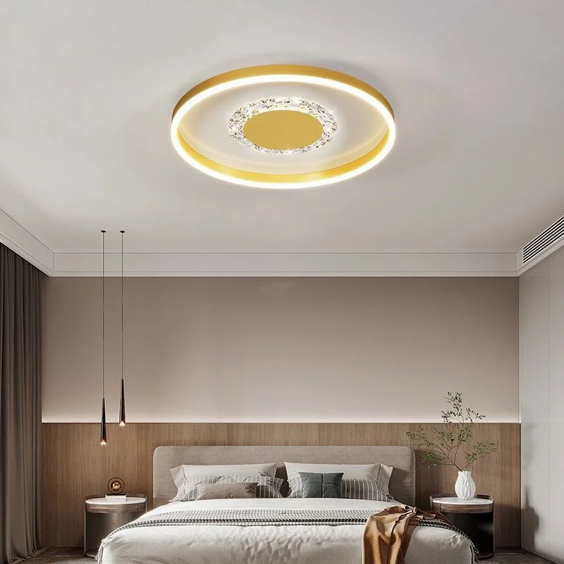 plafonnier led décoratif circulaire pour intérieur moderne - vue 2 sur 13